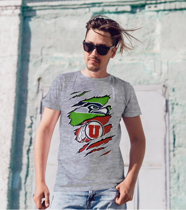 Seahawks Utes Hybrid Claw T-Shirt