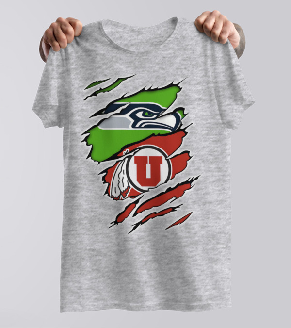 Seahawks Utes Hybrid Claw T-Shirt