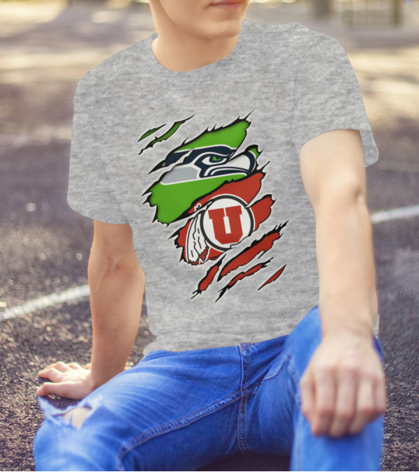 Seahawks Utes Hybrid Claw T-Shirt