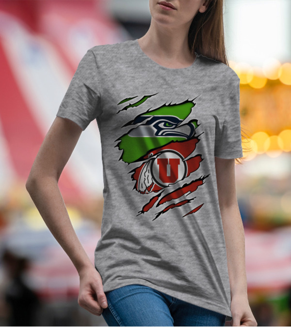 Seahawks Utes Hybrid Claw T-Shirt