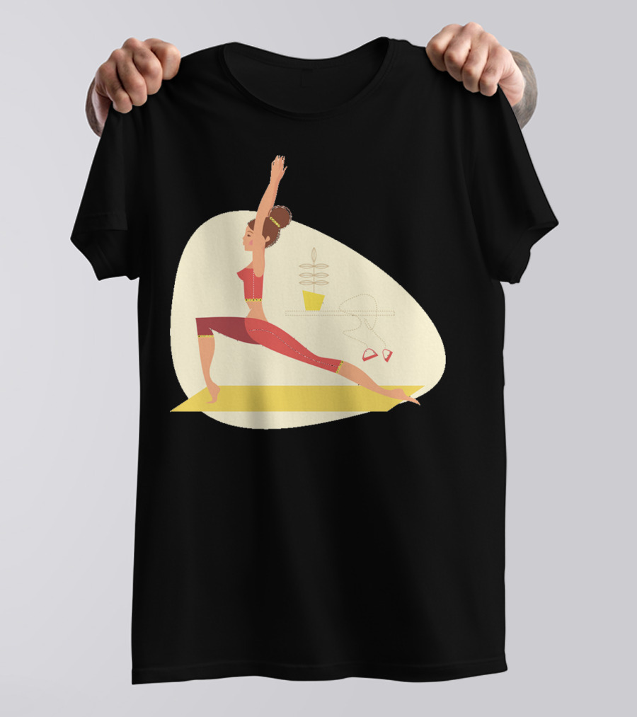 Fun Yoga Pose For Relaxing Workout Sessions T-Shirt