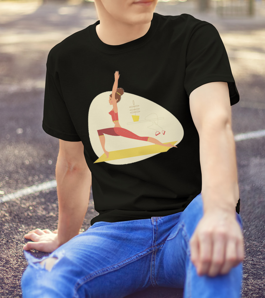 Fun Yoga Pose For Relaxing Workout Sessions T-Shirt