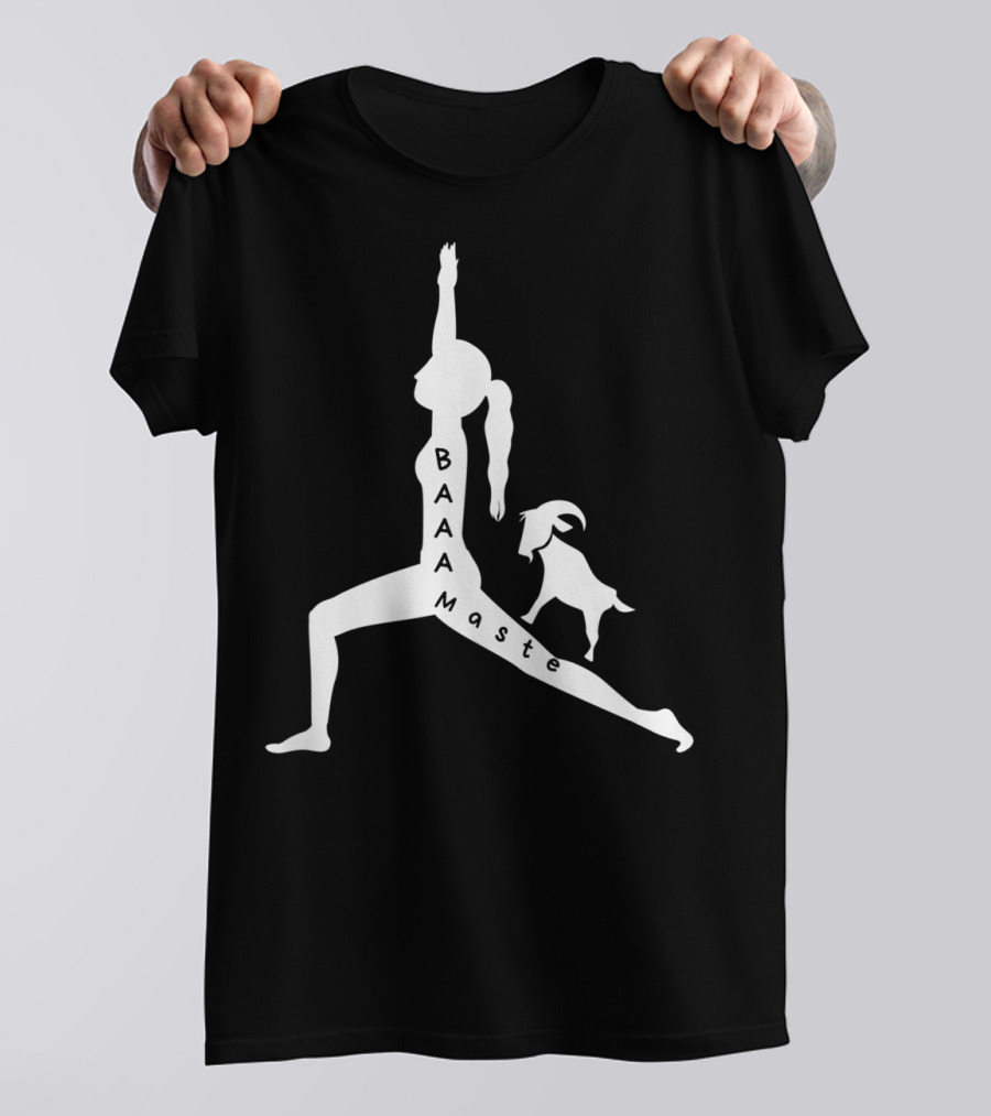 Baaamaste Funny Goat Yoga Lovers T-Shirt