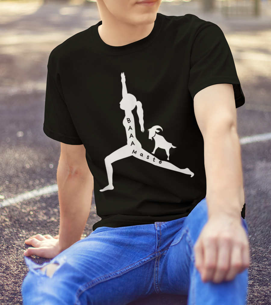 Baaamaste Funny Goat Yoga Lovers T-Shirt