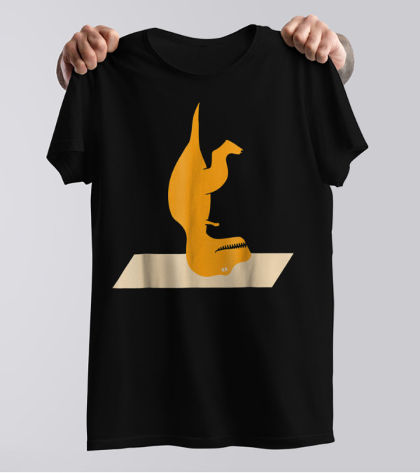 Sirsasana Rex Funny Yoga Dinosaur Lovers T-Shirt