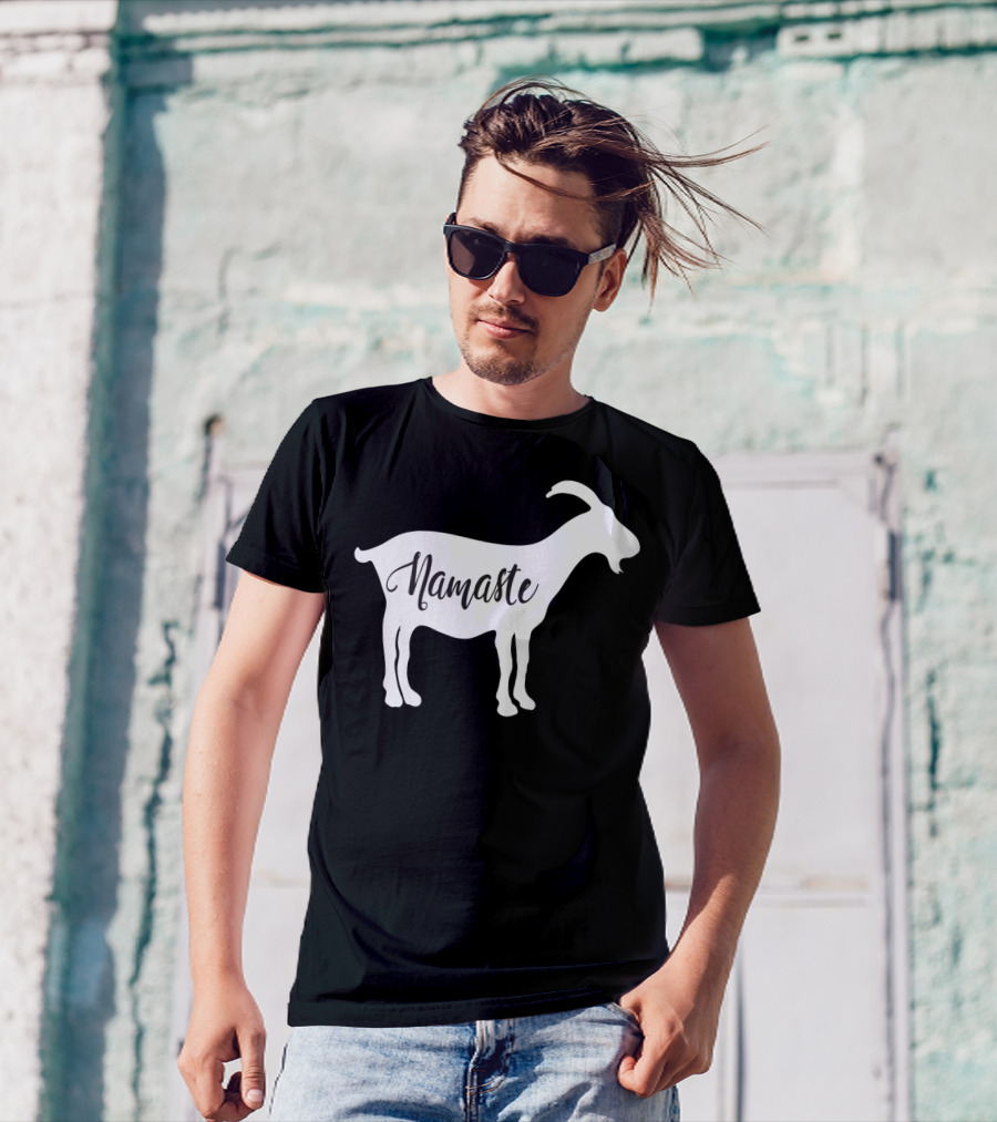 Goat Namaste Yoga Symbol T-Shirt