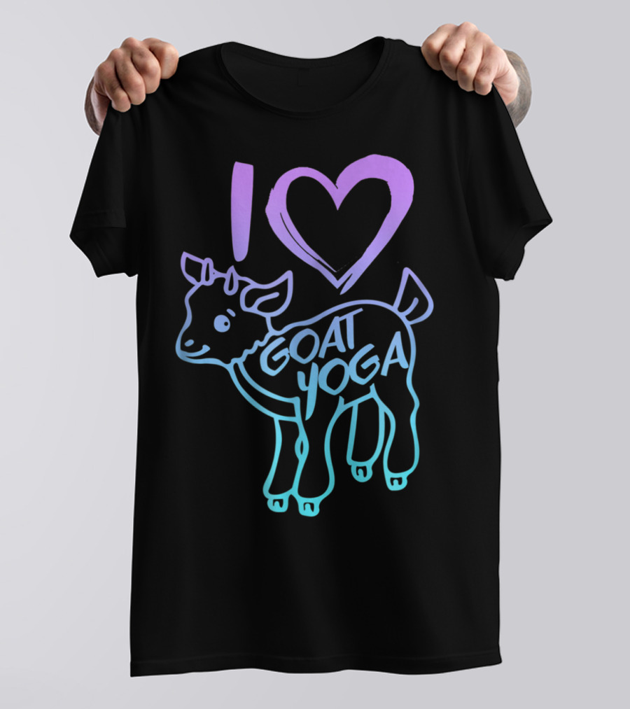 I Heart Goat Yoga Love Goat Yoga T-Shirt
