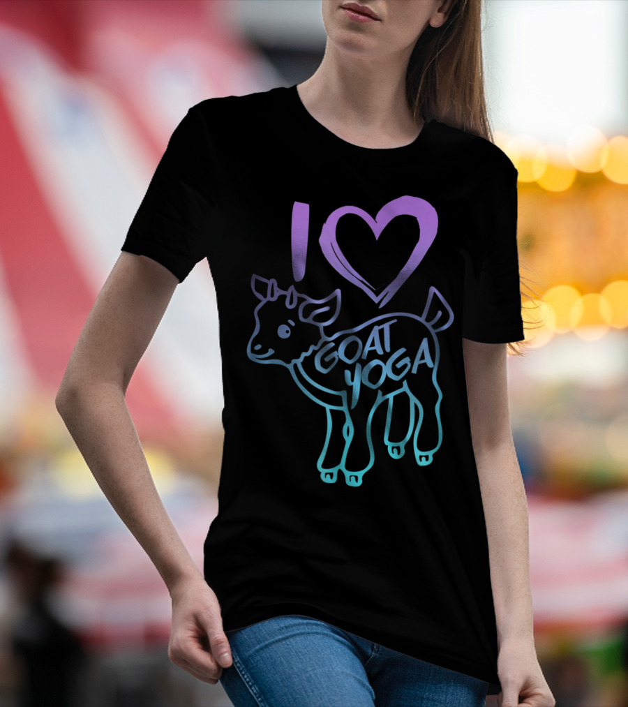 I Heart Goat Yoga Love Goat Yoga T-Shirt