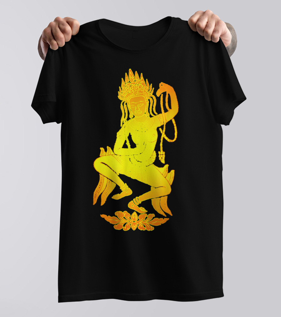 Yoga Meditation Gold Apsara Nymph Dance T-Shirt
