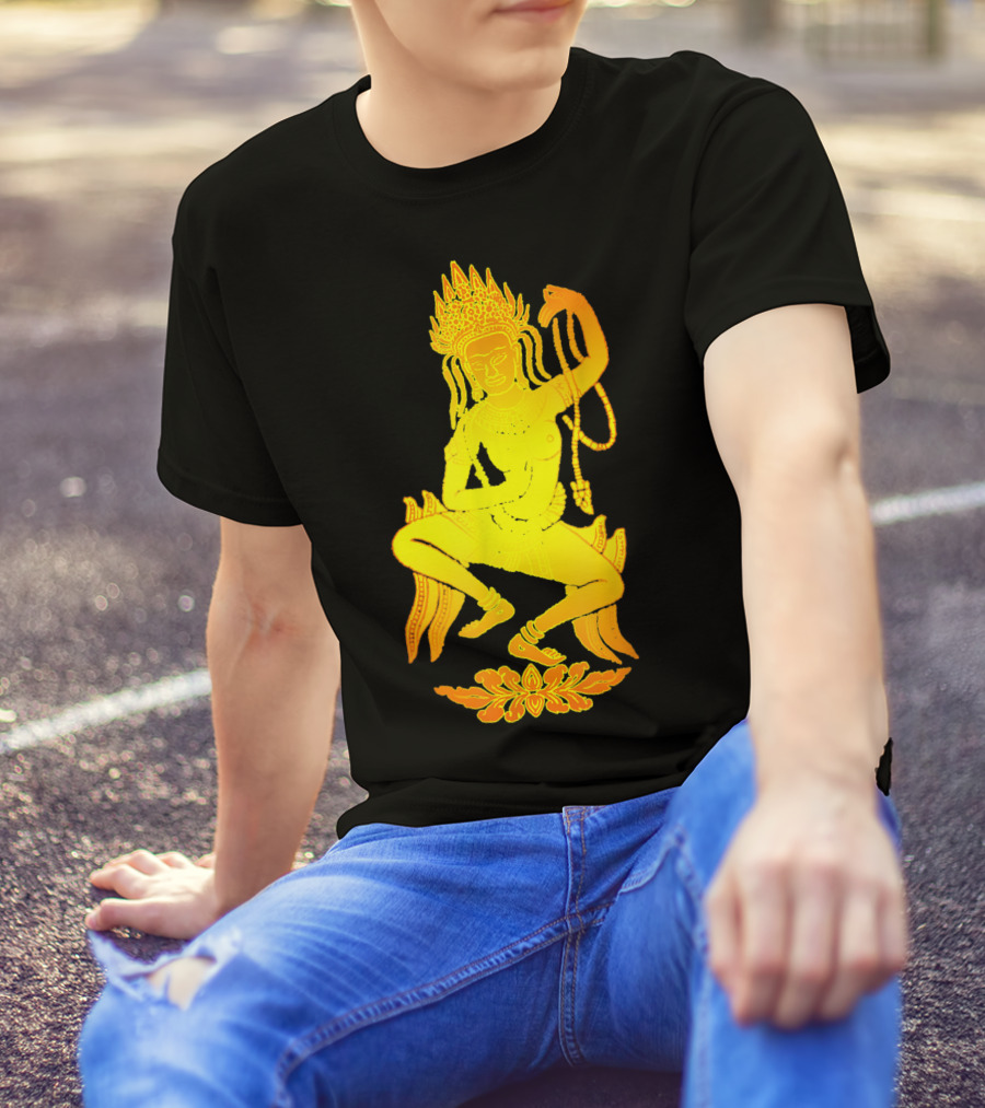 Yoga Meditation Gold Apsara Nymph Dance T-Shirt