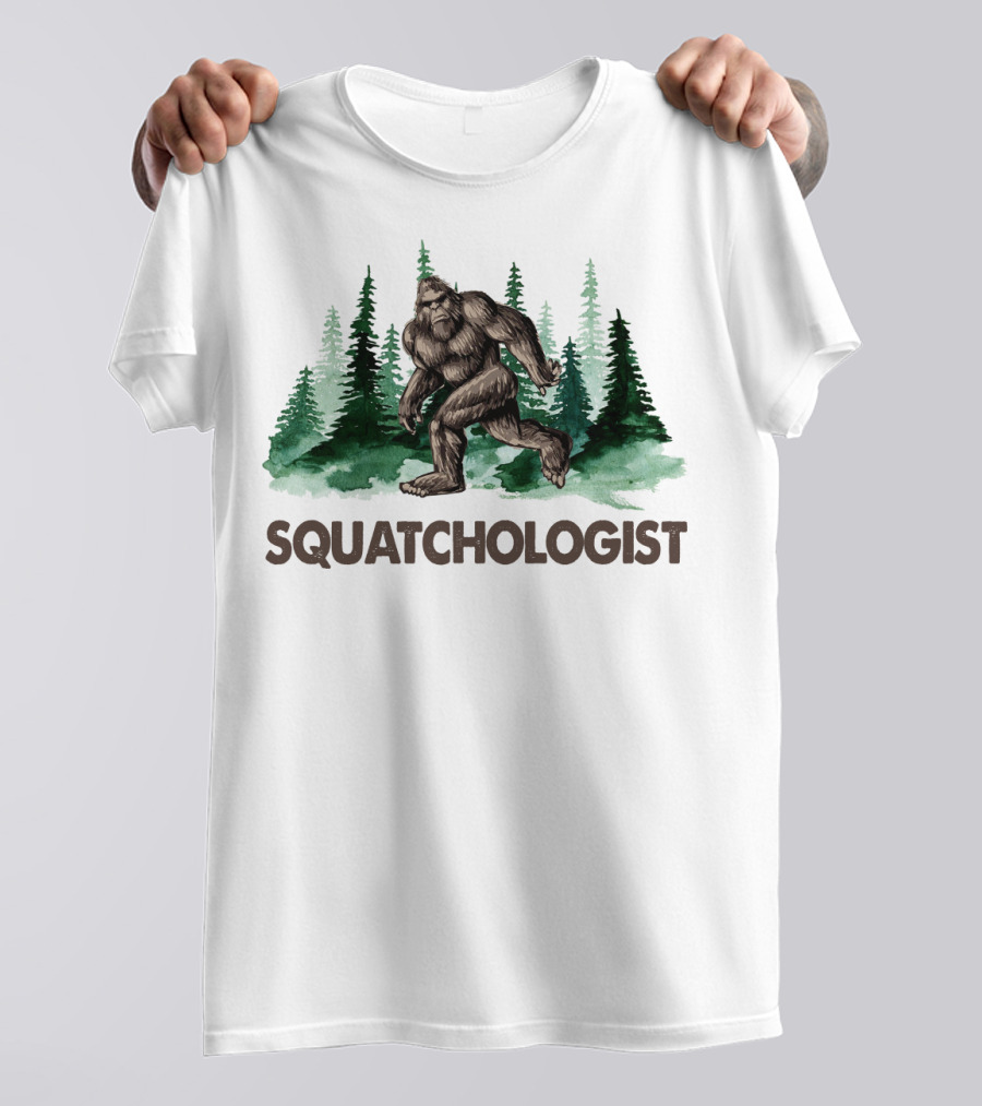 Squatchologist Bigfoot Forest Exploration T-Shirt