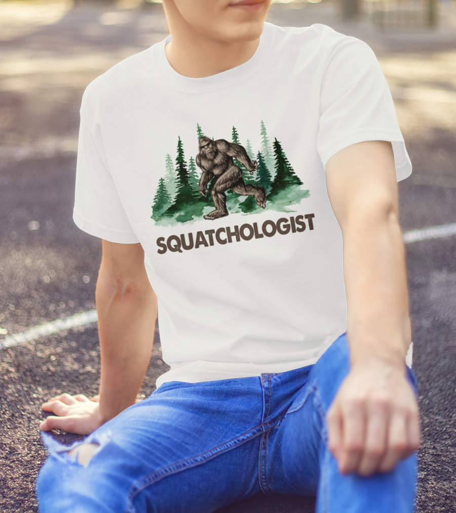 Squatchologist Bigfoot Forest Exploration T-Shirt