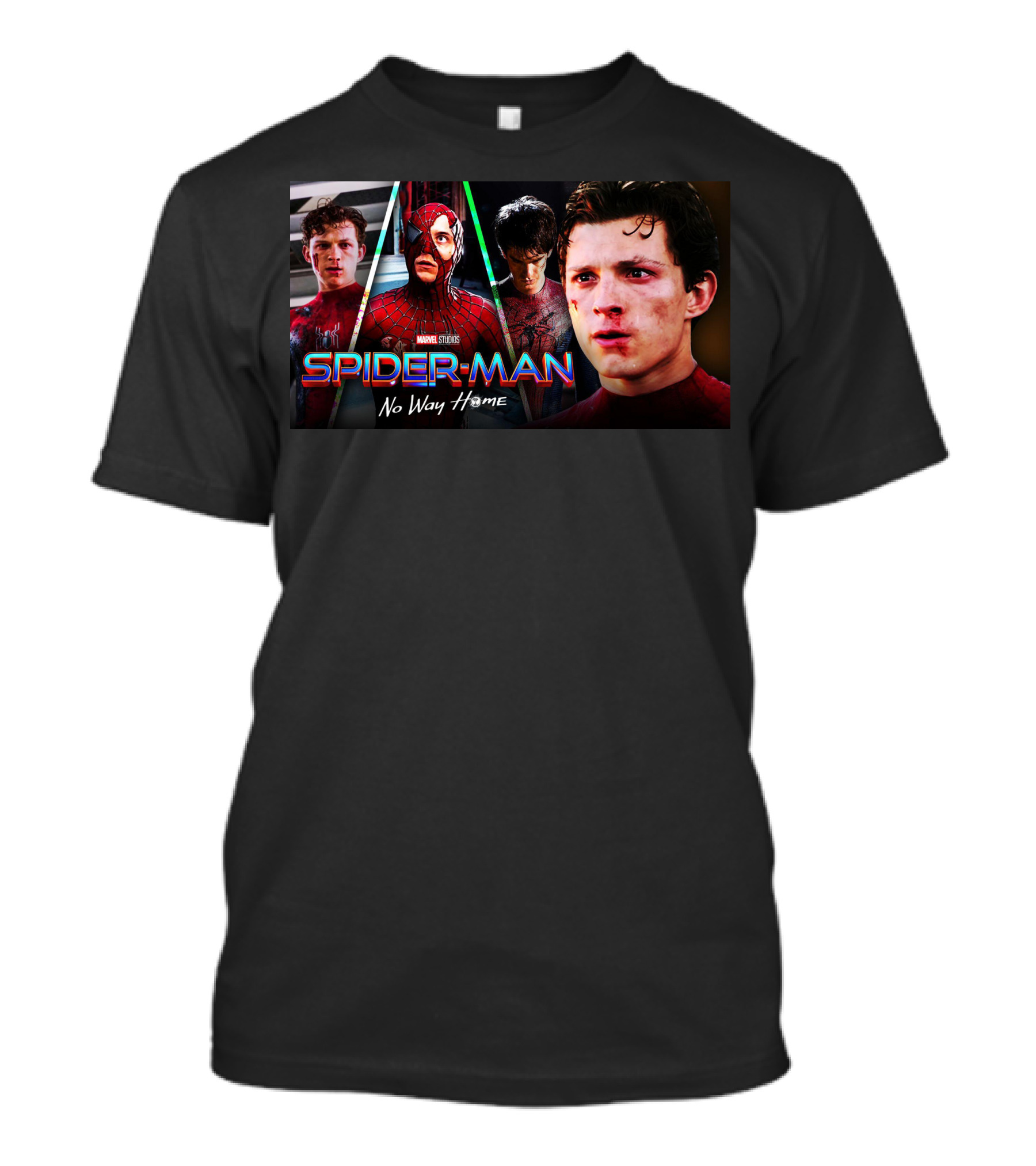 Spider-Man No Way Home Multi-Generation Heroes T-Shirt