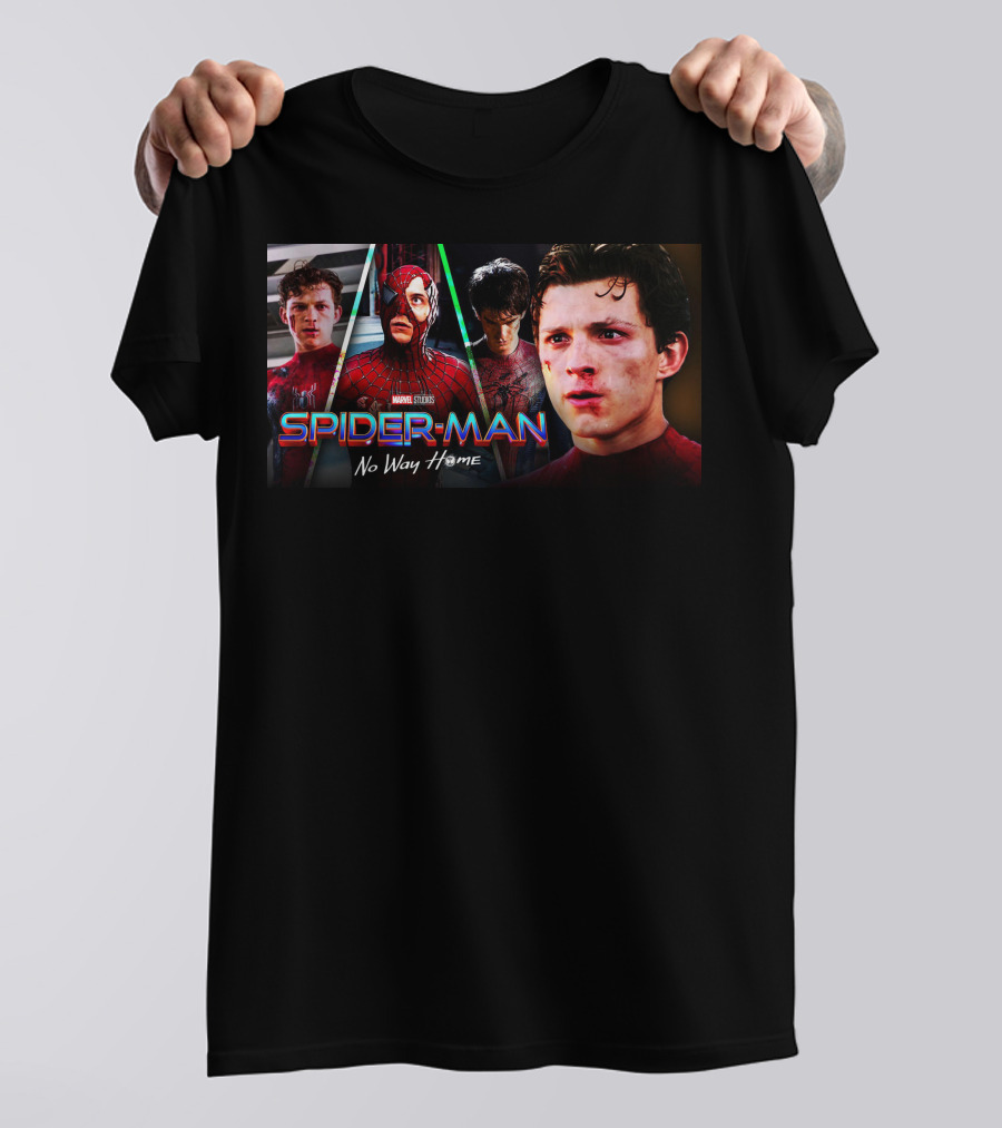 Spider-Man No Way Home Multi-Generation Heroes T-Shirt