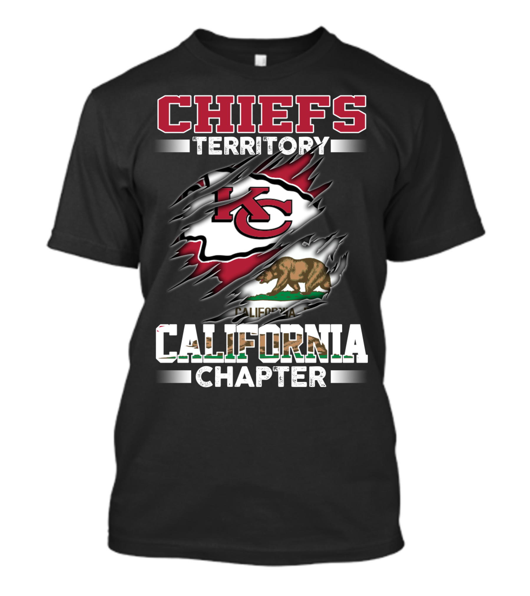 CHIEFS TERRITORY CALIFORNIA CHAPTER KC California Bear T-Shirt
