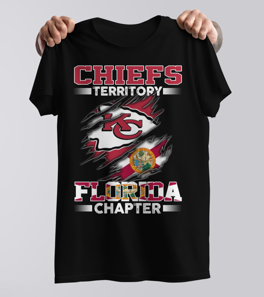 CHIEFS TERRITORY FLORIDA CHAPTER KC Flag Seal T-Shirt