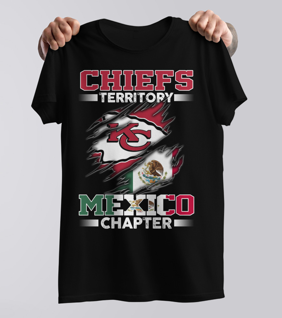 CHIEFS TERRITORY MEXICO CHAPTER KC FLAG T-Shirt