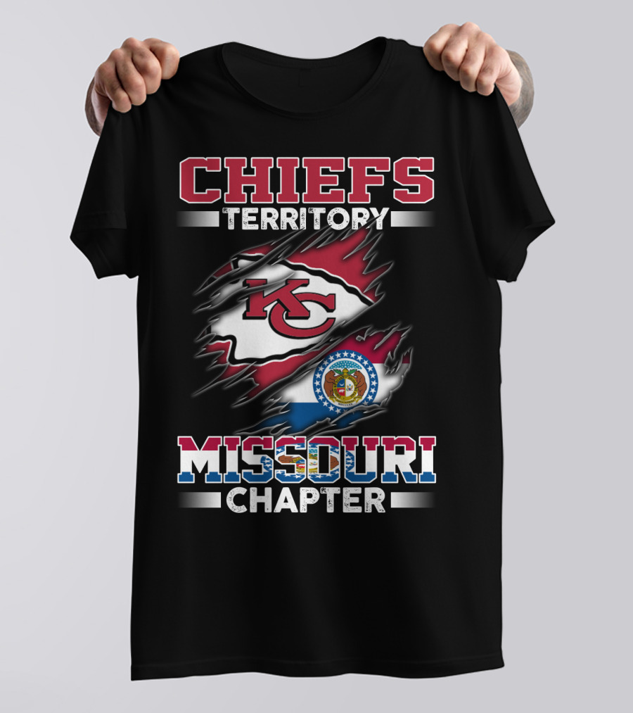 CHIEFS TERRITORY MISSOURI CHAPTER KC FLAG T-Shirt