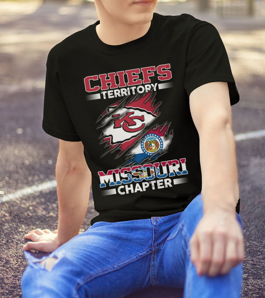 CHIEFS TERRITORY MISSOURI CHAPTER KC FLAG T-Shirt