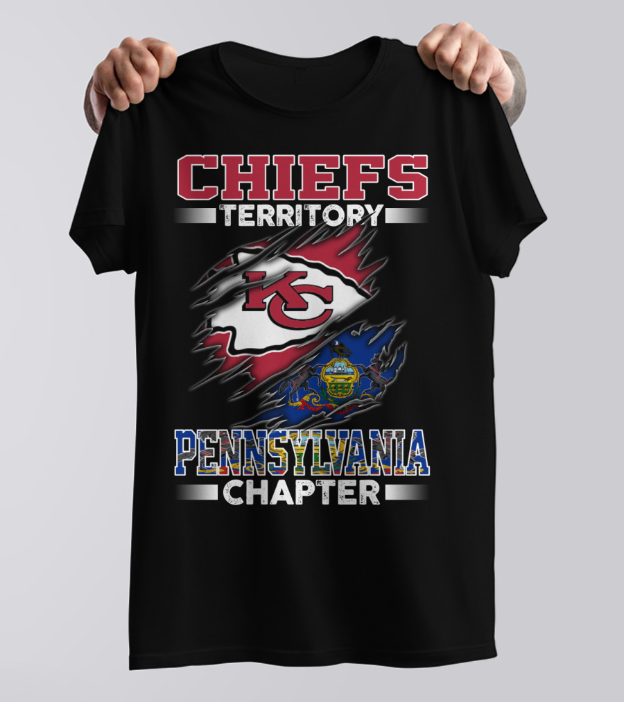 CHIEFS TERRITORY KC LOGO PENNSYLVANIA CHAPTER T-Shirt