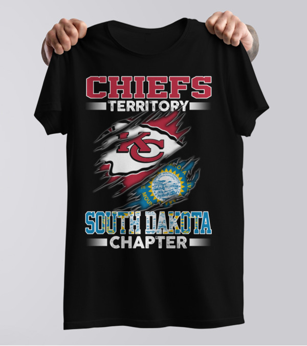 CHIEFS TERRITORY SOUTH DAKOTA CHAPTER MASHUP FLAG T-Shirt