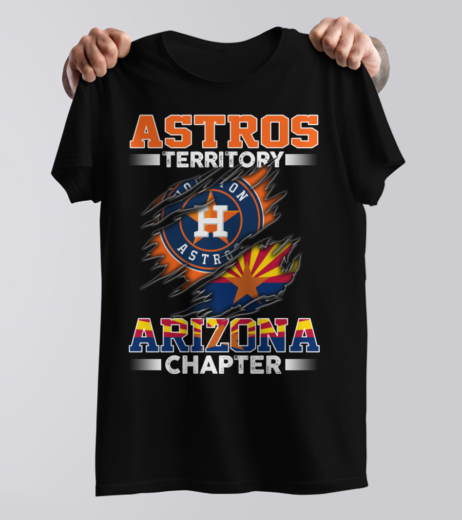 Astros Territory Arizona Chapter Houston Astros Logo And Arizona Flag T-Shirt