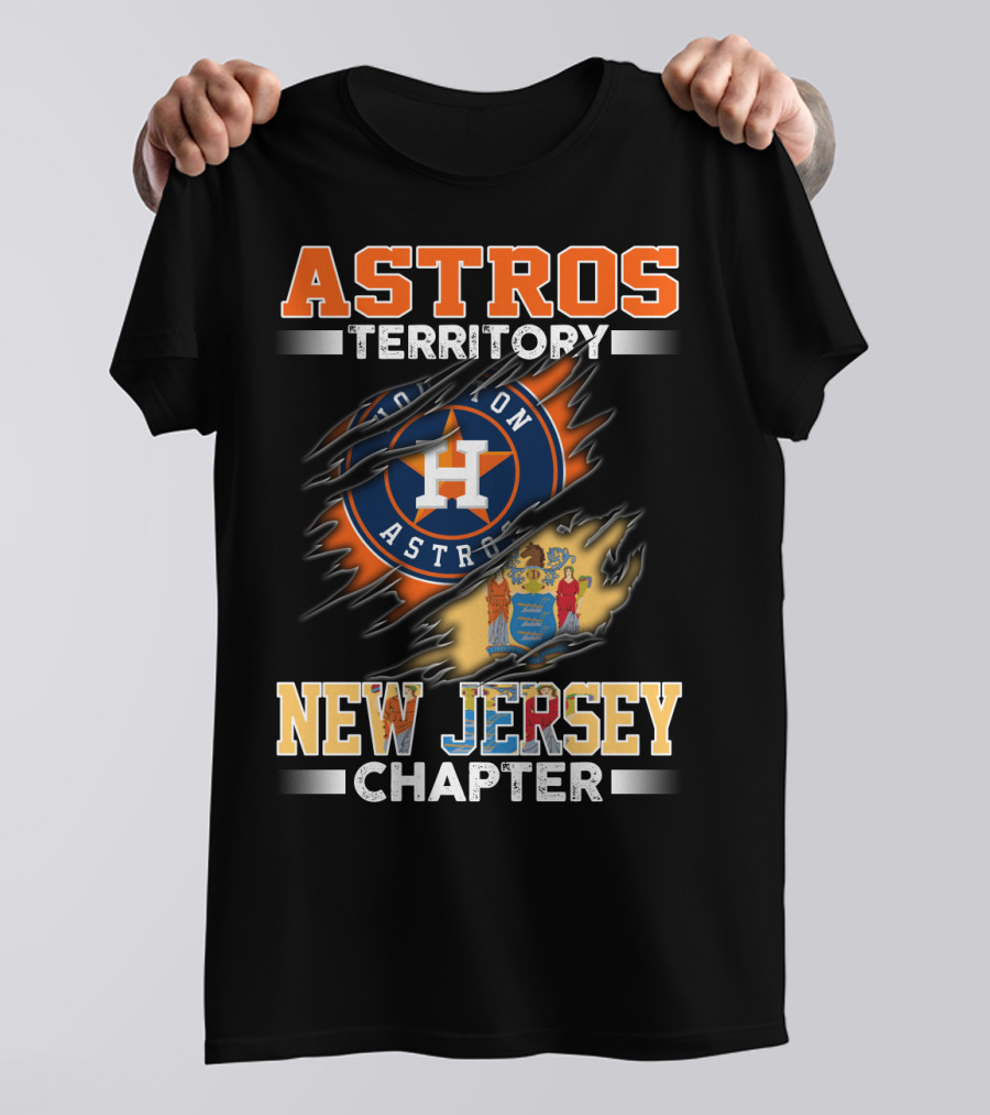 Astros Territory Houston Astros New Jersey Chapter T-Shirt