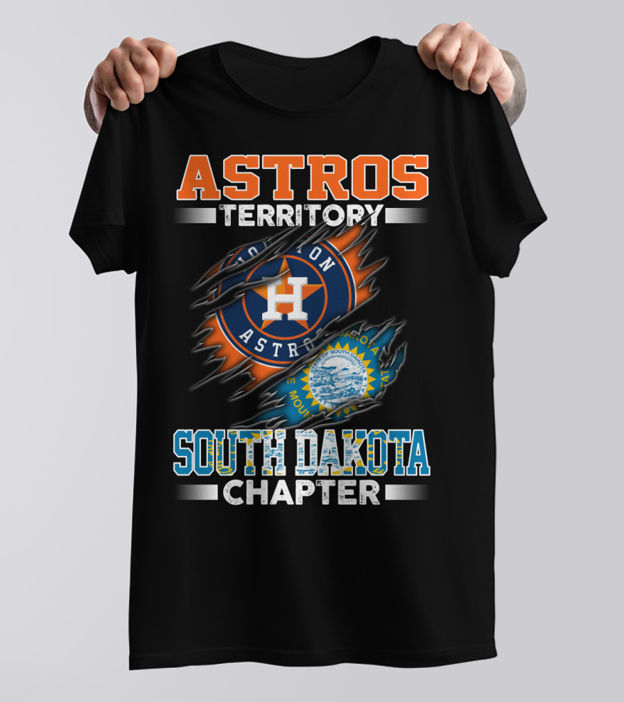 ASTROS TERRITORY SOUTH DAKOTA CHAPTER HOUSTON ASTROS MOUNTAINS T-Shirt