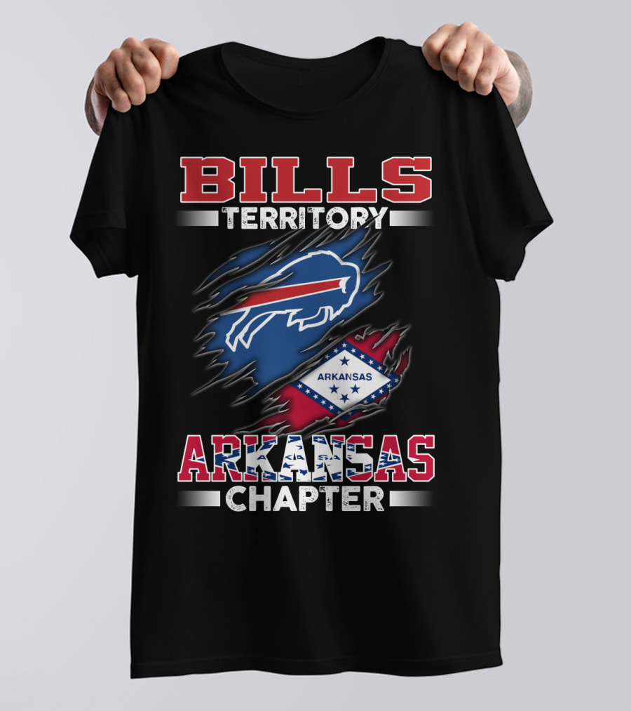 BILLS Territory Arkansas Chapter Flag And Buffalo T-Shirt