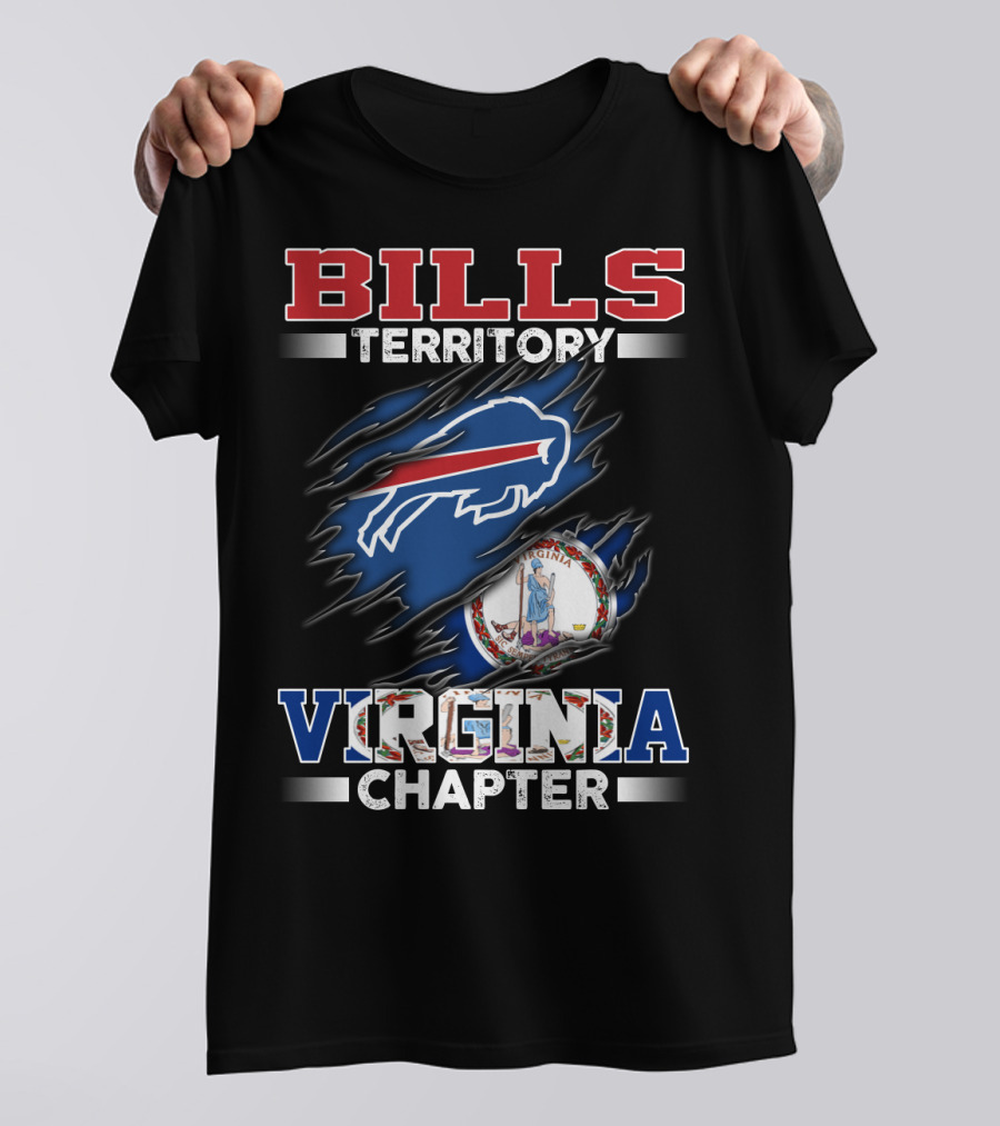 BILLS Territory Virginia Chapter Logo NFL Team Fan T-Shirt