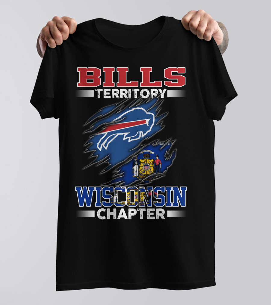 BILLS TERRITORY WISCONSIN CHAPTER Buffalo Bills Wisconsin State T-Shirt