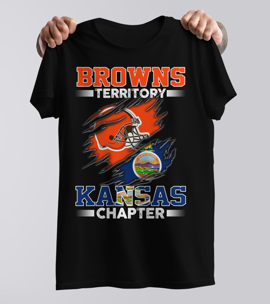 BROWNS Territory Kansas Chapter Helmet T-Shirt