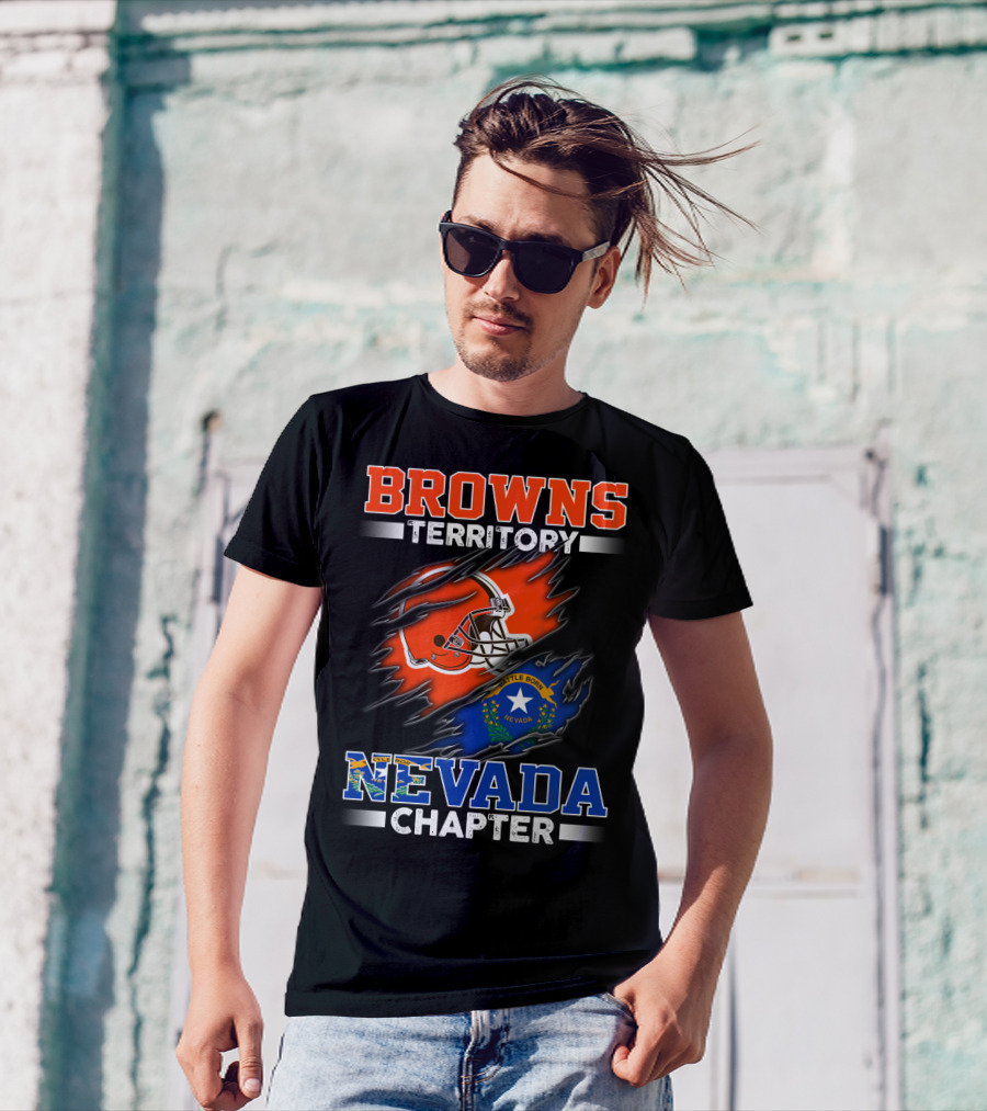 BROWNS TERRITORY NEVADA CHAPTER BATTLE BORN NEVADA T-Shirt
