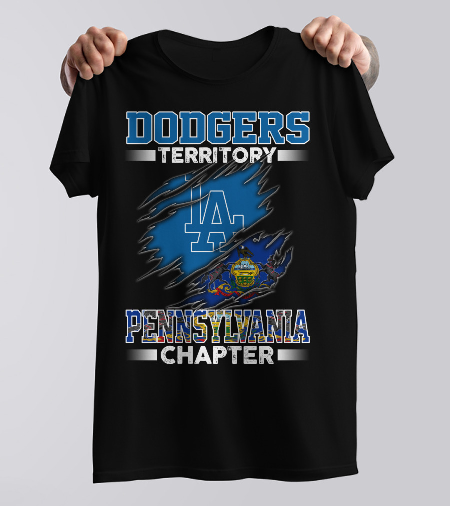 Dodgers Territory LA Logo Pennsylvania Chapter T-Shirt