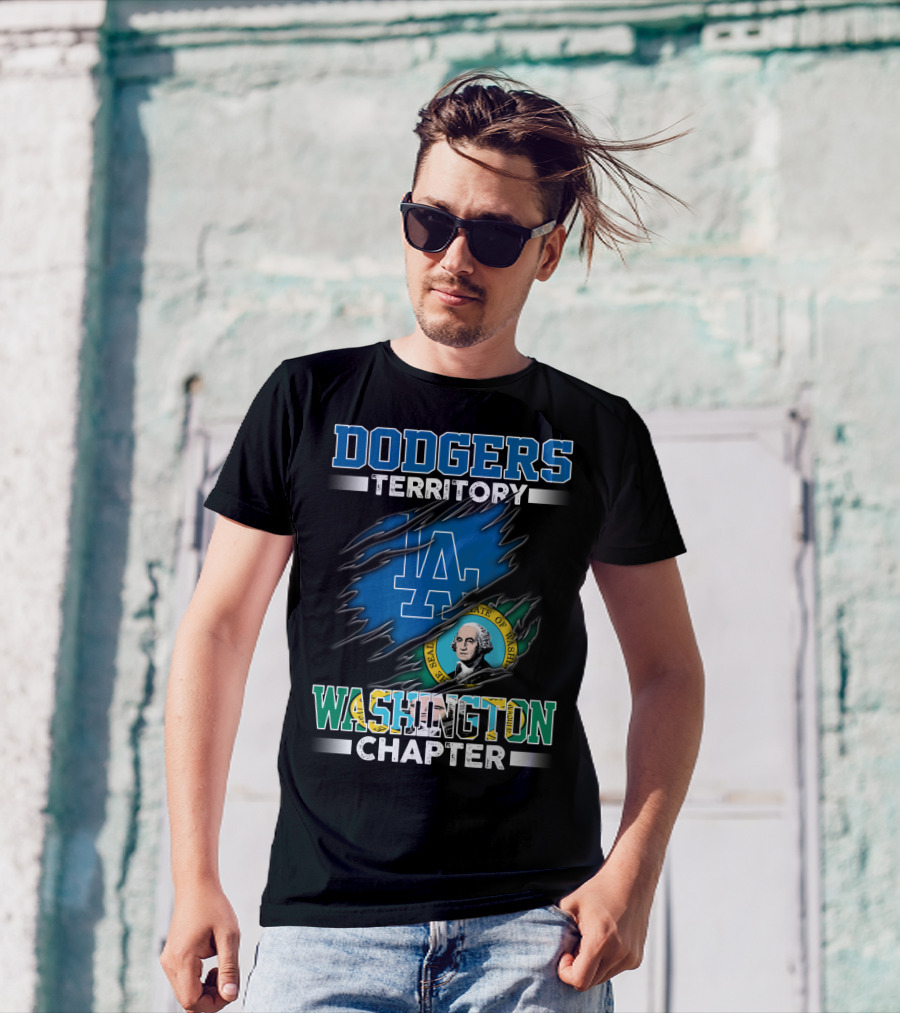 DODGERS TERRITORY LA WASHINGTON CHAPTER STATE SEAL T-Shirt