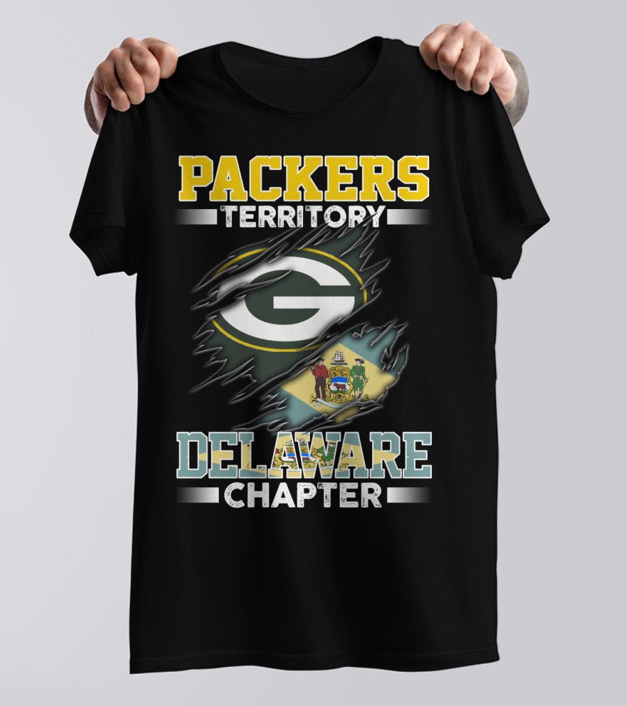PACKERS TERRITORY G LOGO DELAWARE CHAPTER FLAG T-Shirt