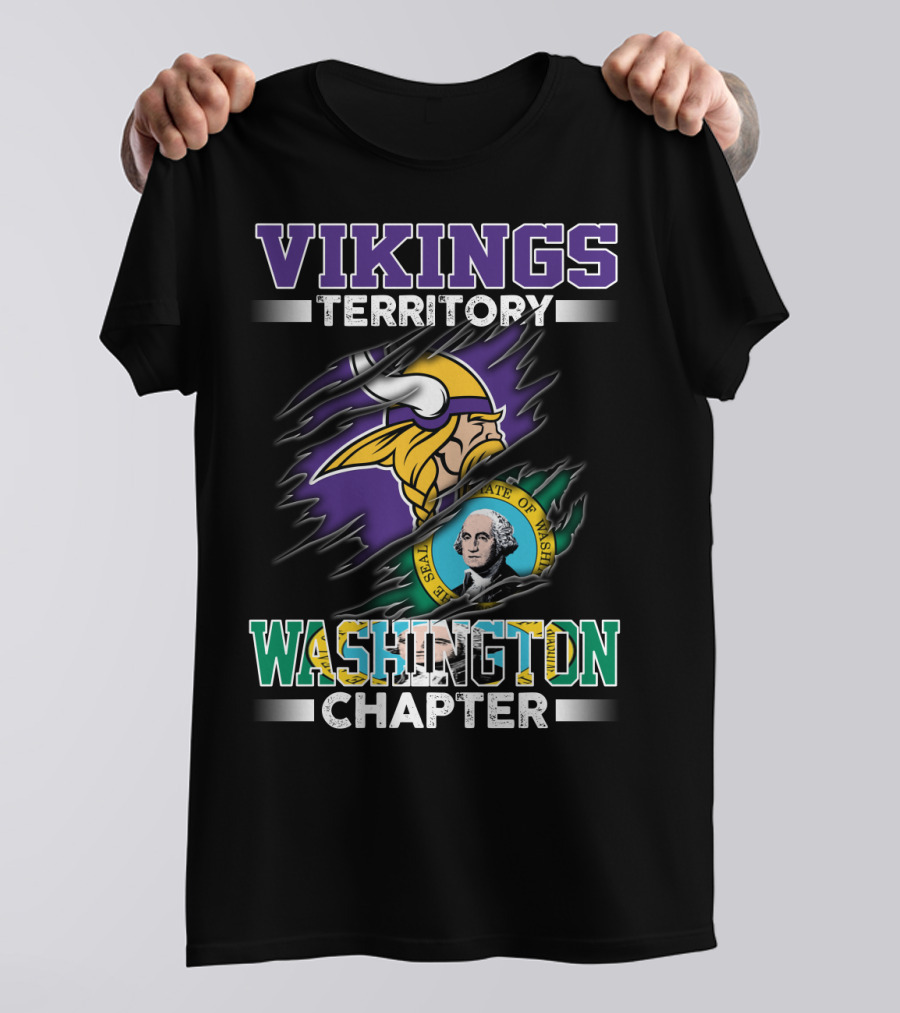 Vikings Territory Washington Chapter Seal Of Washington T-Shirt