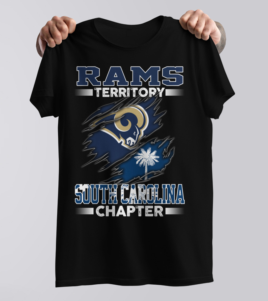 RAMS Territory South Carolina Chapter Ripped Logo Palmetto T-Shirt