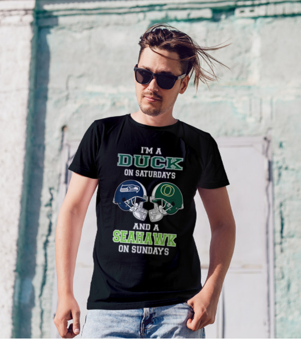 I'm A Duck On Saturdays And A Seahawk On Sundays T-Shirt