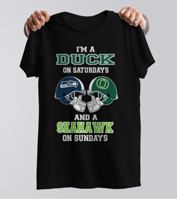 I'm A Duck On Saturdays And A Seahawk On Sundays T-Shirt