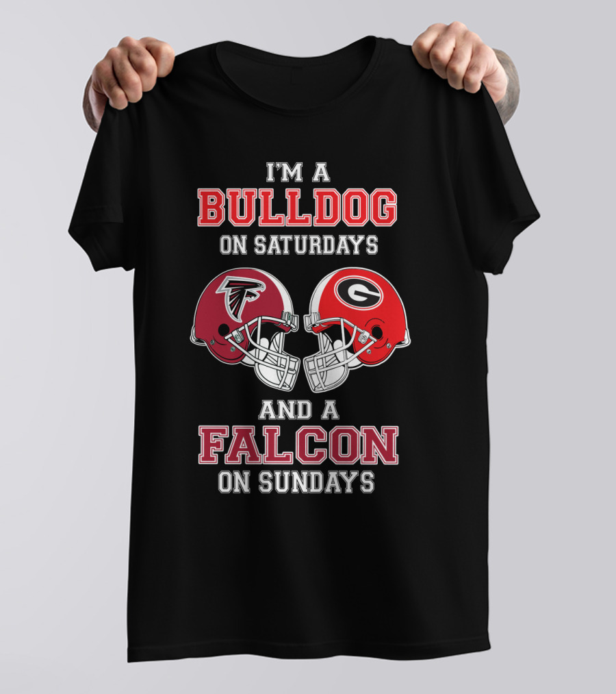 I'm A Bulldog On Saturdays And A Falcon On Sundays T-Shirt