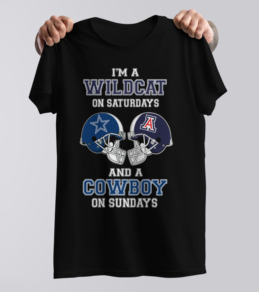 I'm A Wildcat On Saturdays And A Cowboy On Sundays T-Shirt