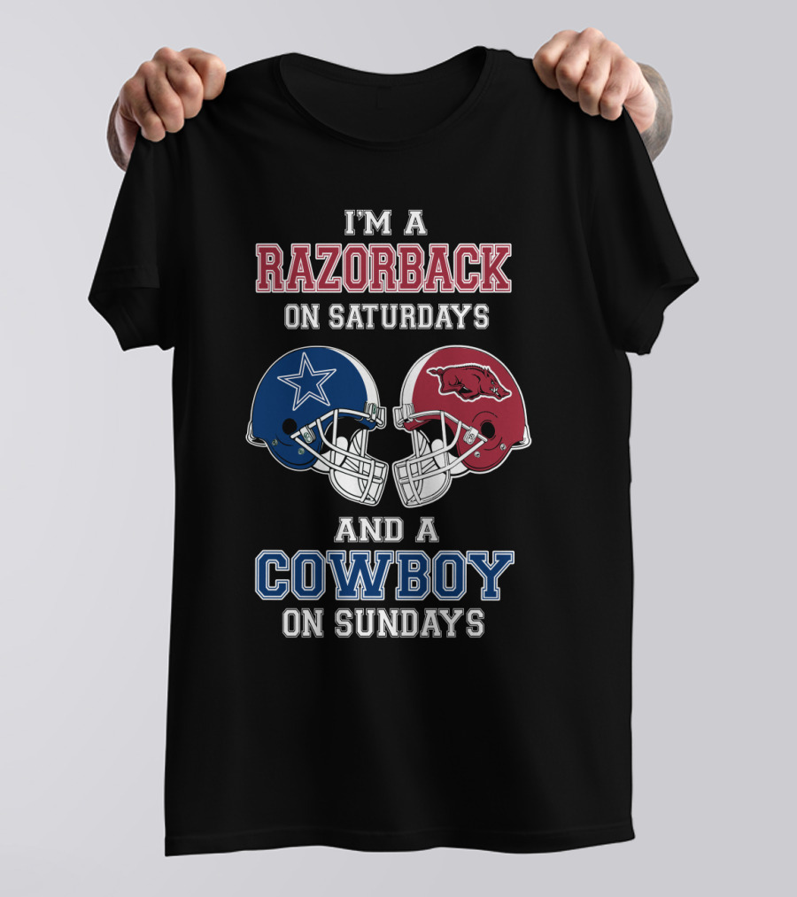 I'm A Razorback On Saturdays And A Cowboy On Sundays T-Shirt