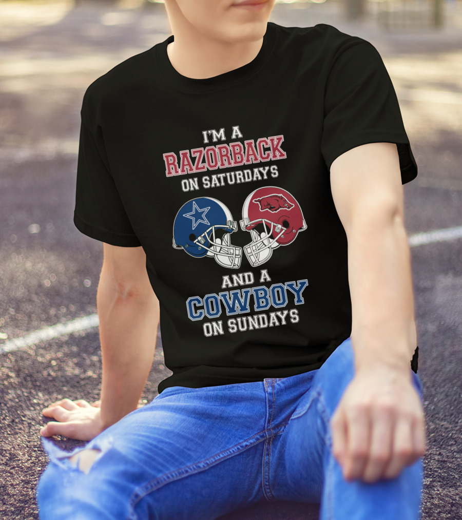 I'm A Razorback On Saturdays And A Cowboy On Sundays T-Shirt