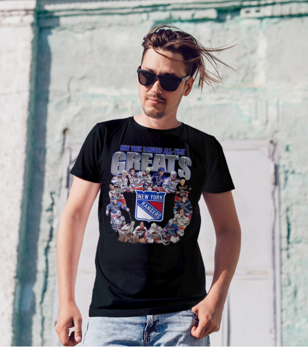 New York Rangers All-Time Greats Legends And Signatures T-Shirt