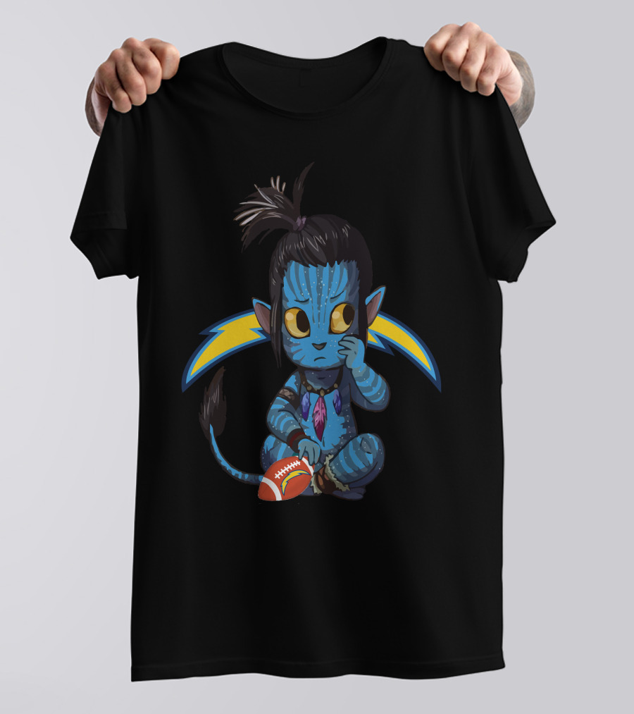 AVATAR CHARGERS FOOTBALL CREATURE WITH LIGHTNING BOLT BACKGROUND T-Shirt