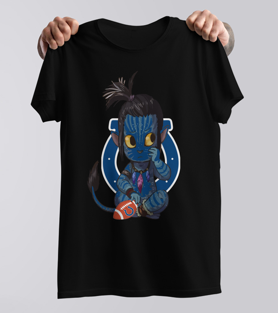 Colts Avatar Alien Football Character Fusion T-Shirt