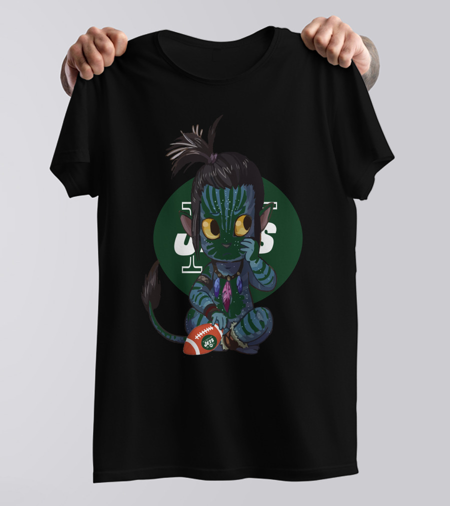 Avatar Jets Chibi Figure Holding Football T-Shirt