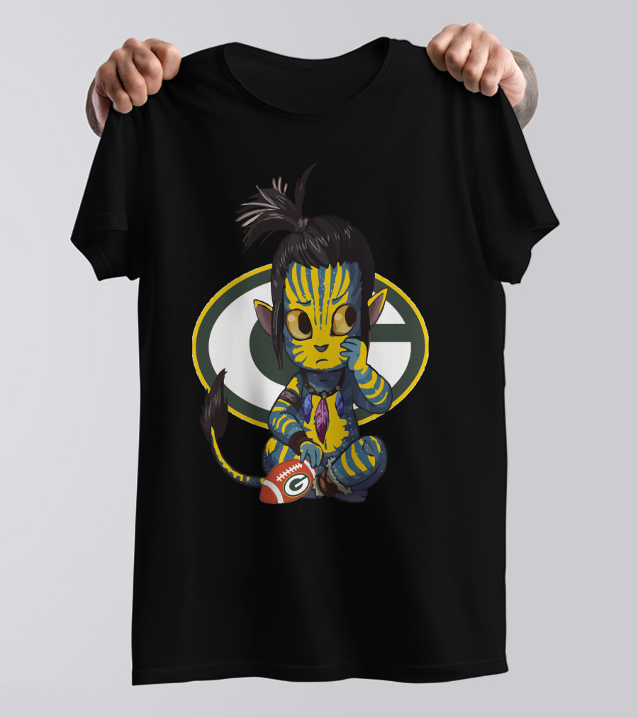 Avatar Packers Cute Football Character With Green Bay T-Shirt