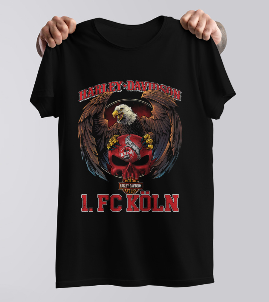 Harley Davidson Eagle 1. Fc Köln Motorcycles T-Shirt